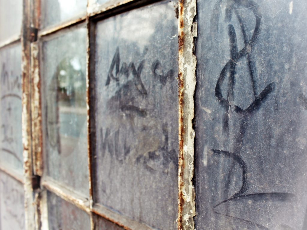 Window with dust